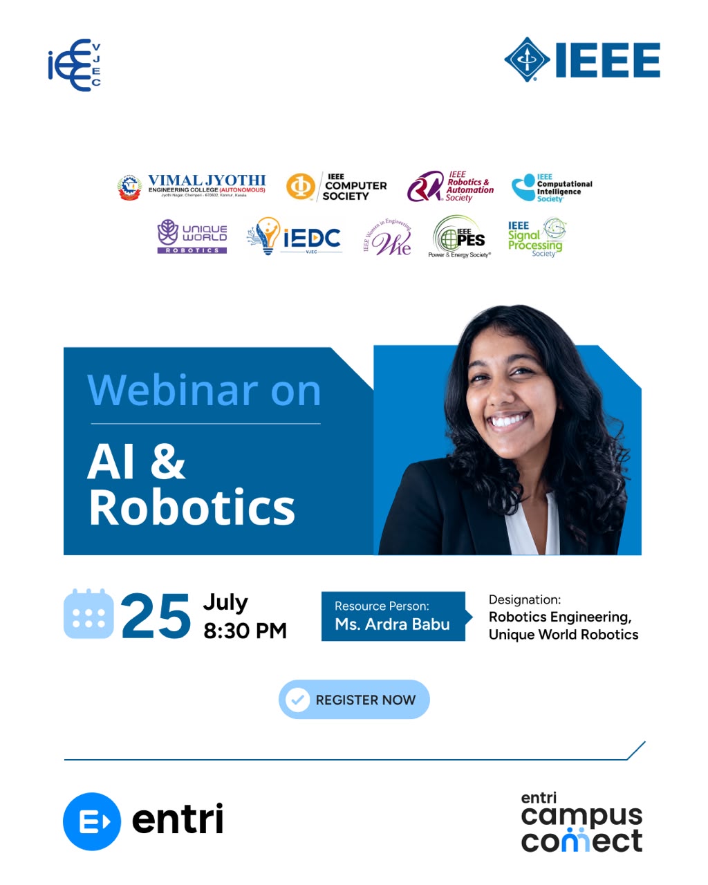 AI & Robotics Webinar Poster